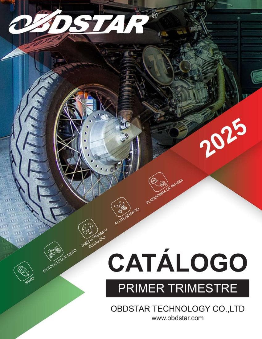 Portada del catálogo OBDSTAR 2025